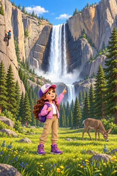 Saving Yosemite coloring page in color
