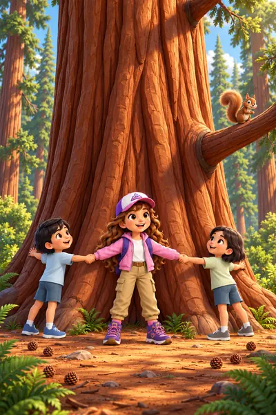 Giant Sequoias coloring page in color